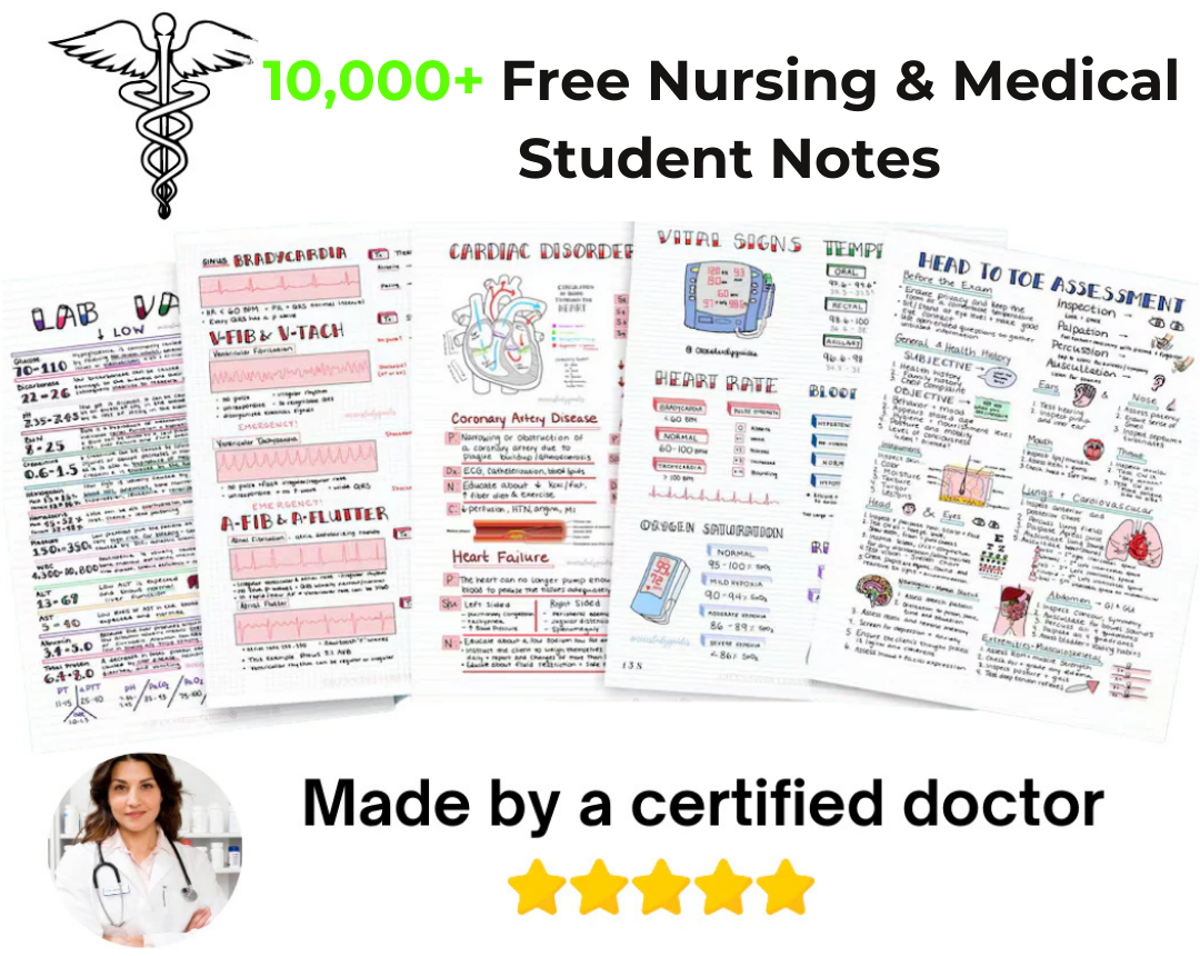 10,000+ Free Nursing & Medical Student Notes